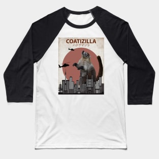 Coatizilla - Coati Mundi Giant Monster Baseball T-Shirt